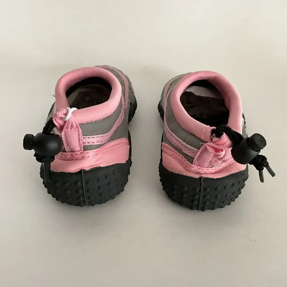 Just Speed Water Shoe Trim Slip-on Beach Pool Gray Kids 3